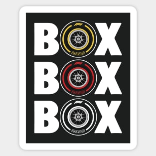 Box Box Box - F1 Pitstop Sticker